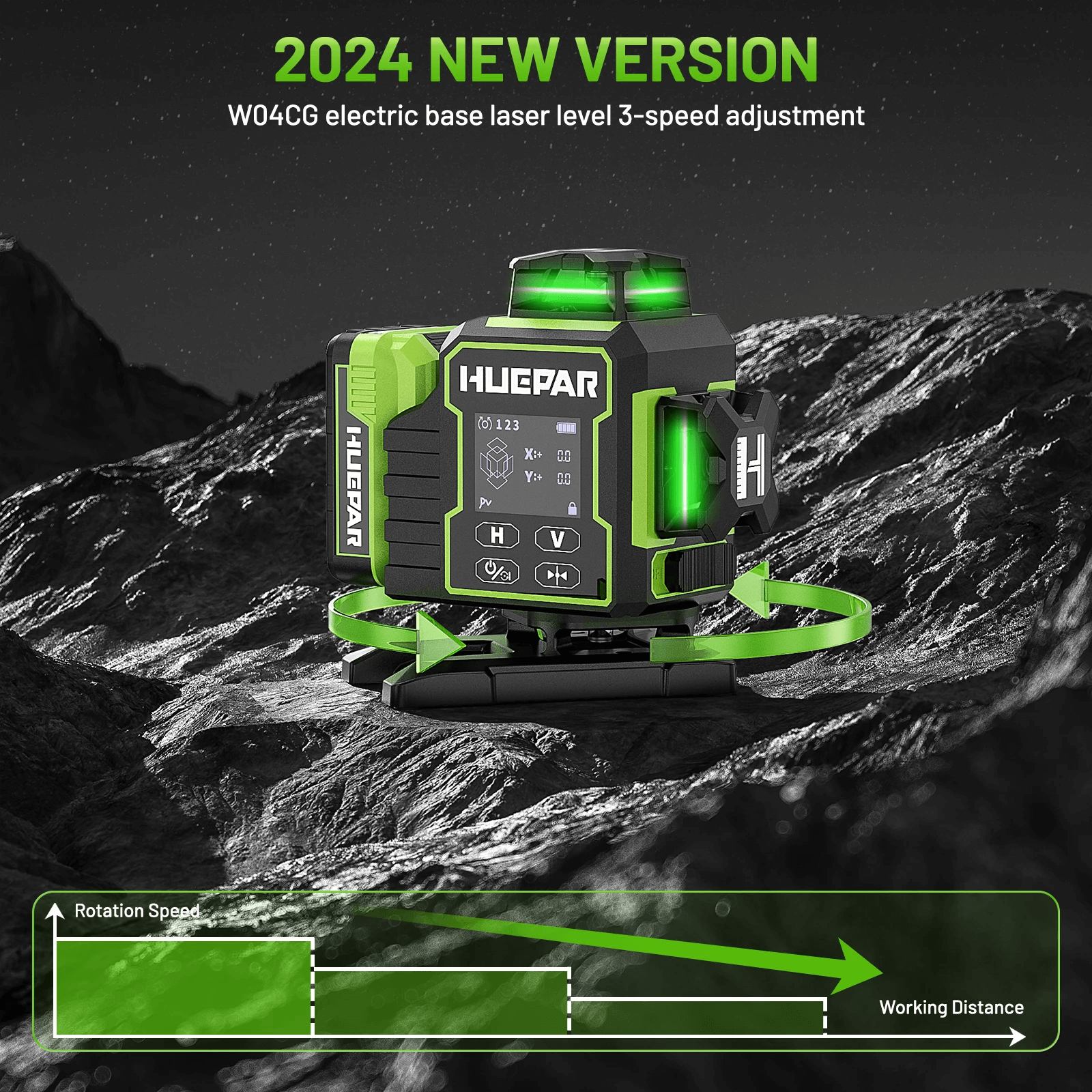 Huepar W04CG Nivel Láser