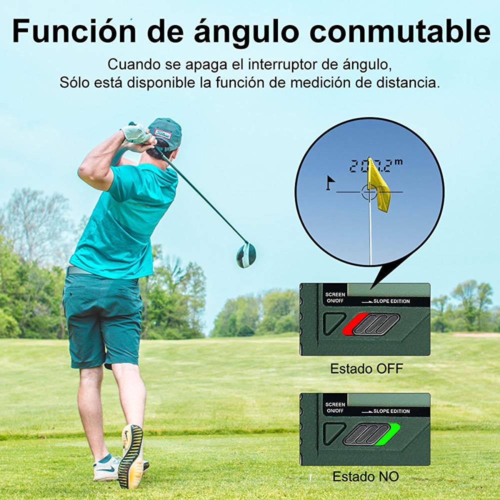 Huepar HLR1000 Pro - Telémetro de golf 1100 yardas HUEPAR ES - Nivel láser