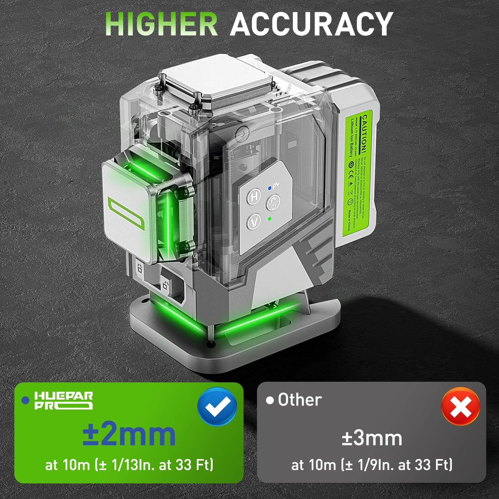 Huepar Pro ZK03DG Nivel láser