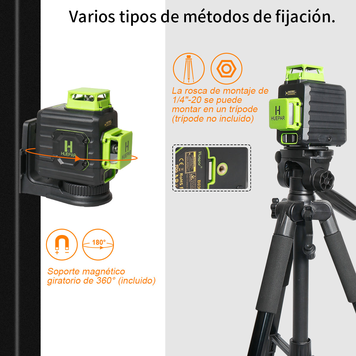 Huepar B02CG Nivel láser