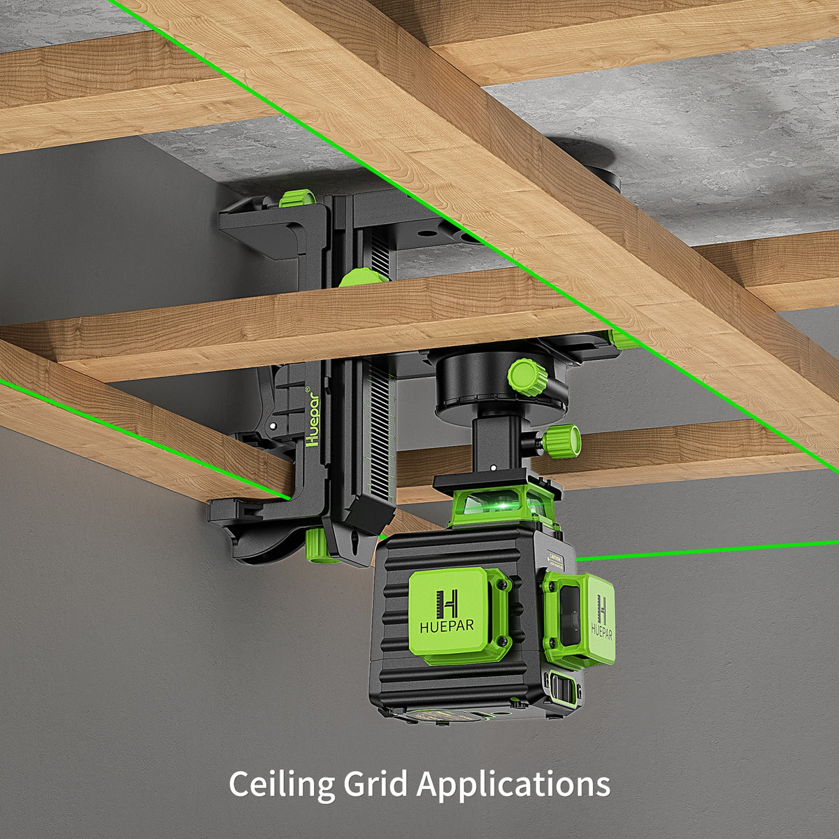 Huepar PV10+ - Soporte de ajuste fino adaptador de nivel láser
