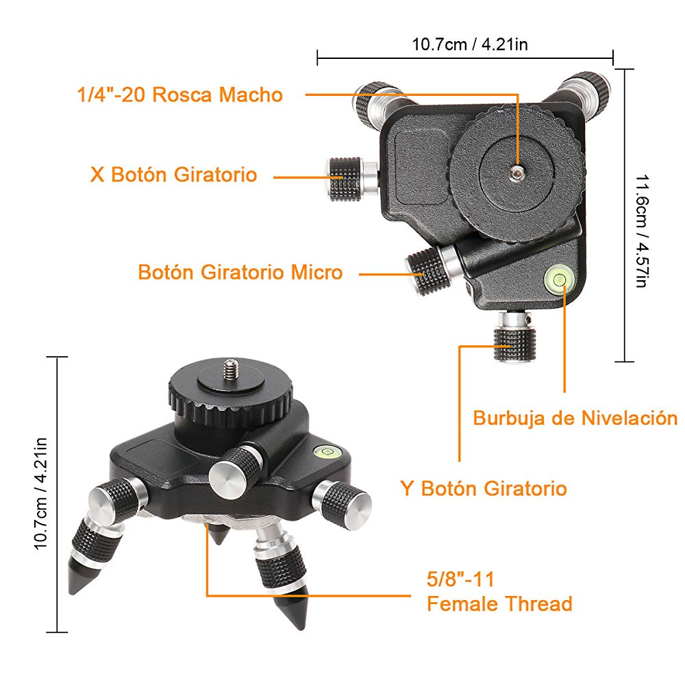 Huepar AT2 - Adaptador ajustable HUEPAR ES - Nivel láser