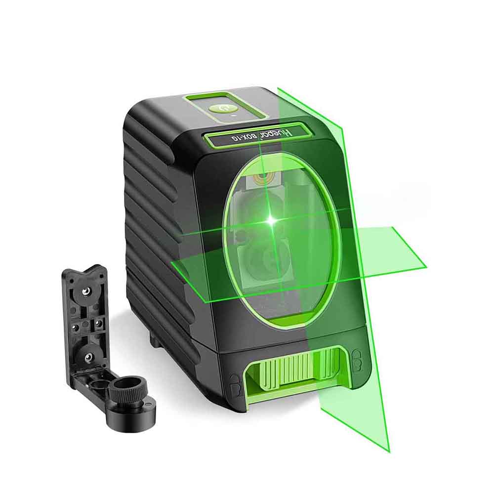  Huepar Detector láser para nivel de línea, receptor digital  utilizado con láseres pulsantes de hasta 200 pies, detecta haces rojos y  verdes, pantallas LED de tres caras, abrazadera incluida LR-6RG 