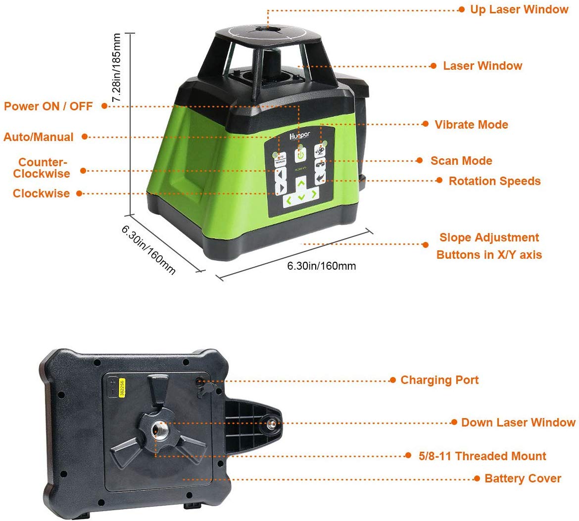 Huepar RL200HVG HUEPAR ES - Nivel láser