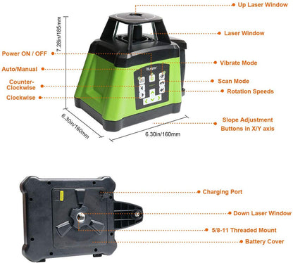 Huepar RL200HVG HUEPAR ES - Nivel láser