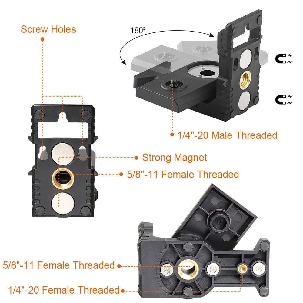 Huepar PV3 - Fine Tuning Bracket Laser Level Adapter - HUEPAR US