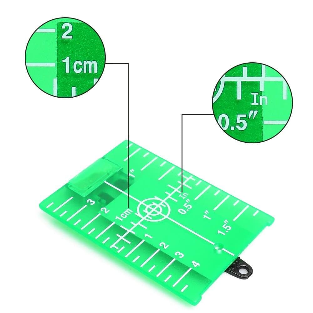 Huepar TP01G - Magnetic Floor Laser Target Plate Card - HUEPAR US